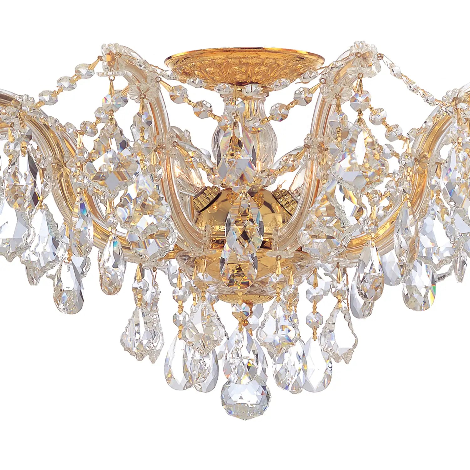 CRYSTORAMA, MARIA THERESA SEMI FLUSH MOUNT, FLUSH MOUNT CEILING LIGHTS
