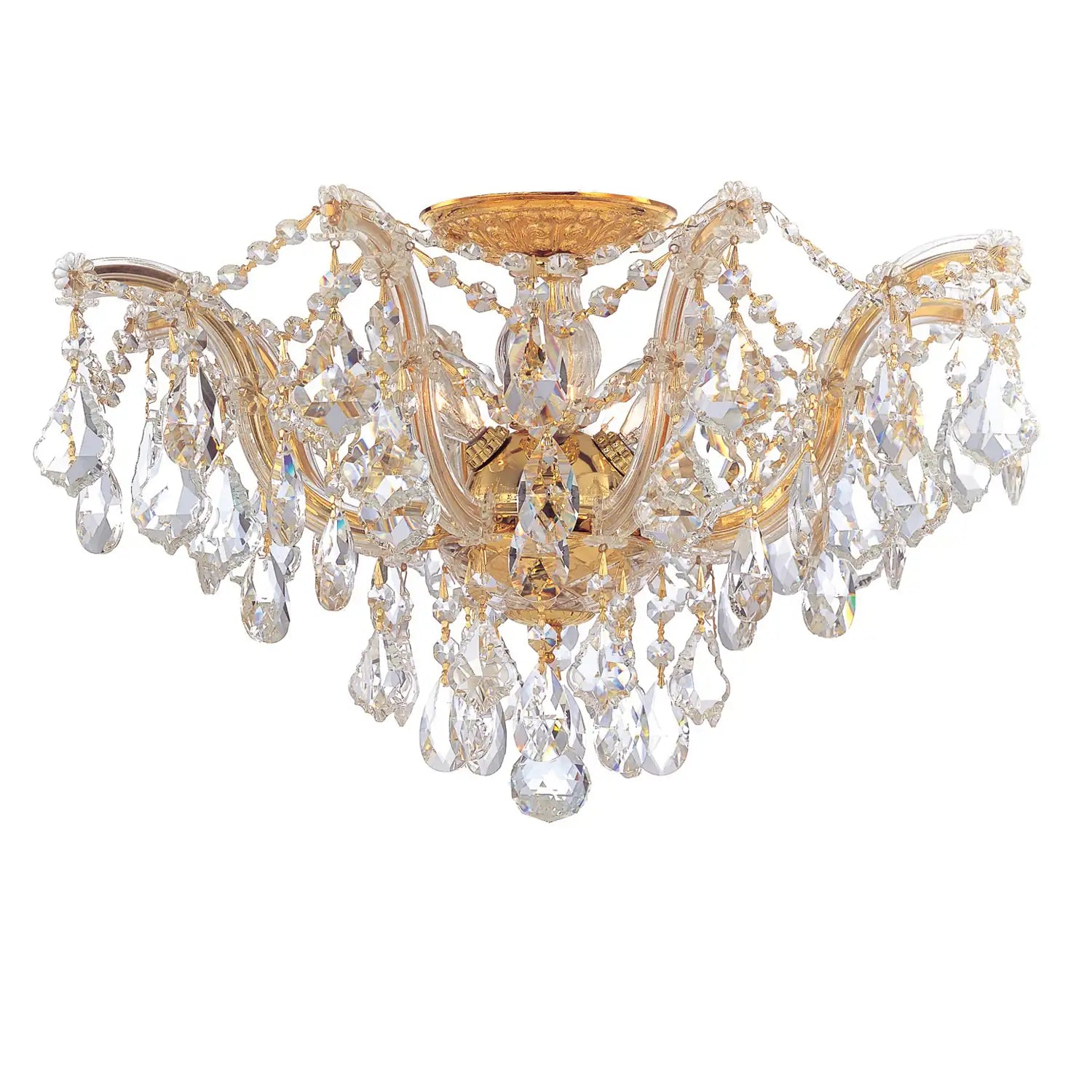 CRYSTORAMA, MARIA THERESA SEMI FLUSH MOUNT, FLUSH MOUNT CEILING LIGHTS