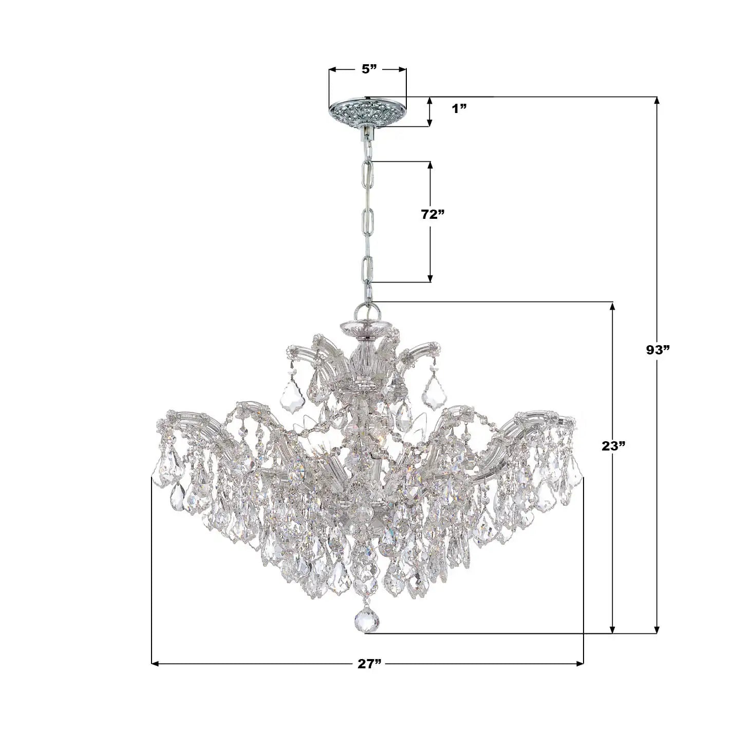 CRYSTORAMA, MARIA THERESA CHANDELIER, CHANDELIER LIGHT