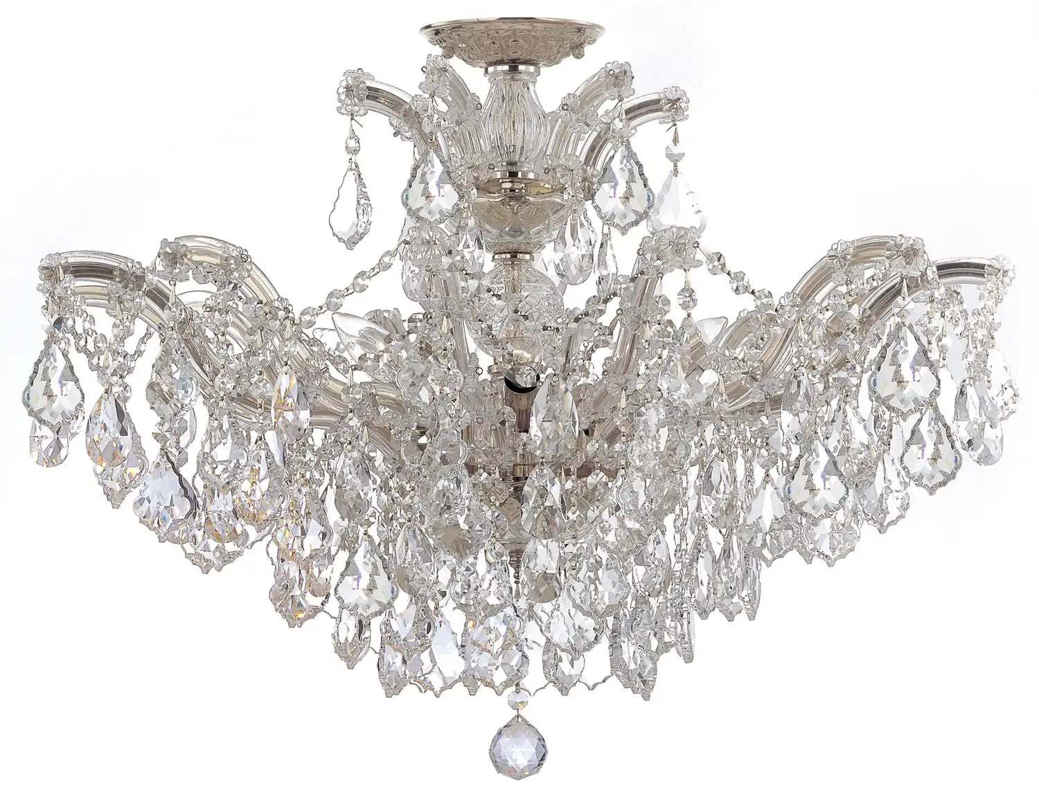 CRYSTORAMA, MARIA THERESA SEMI FLUSH MOUNT, FLUSH MOUNT CEILING LIGHTS