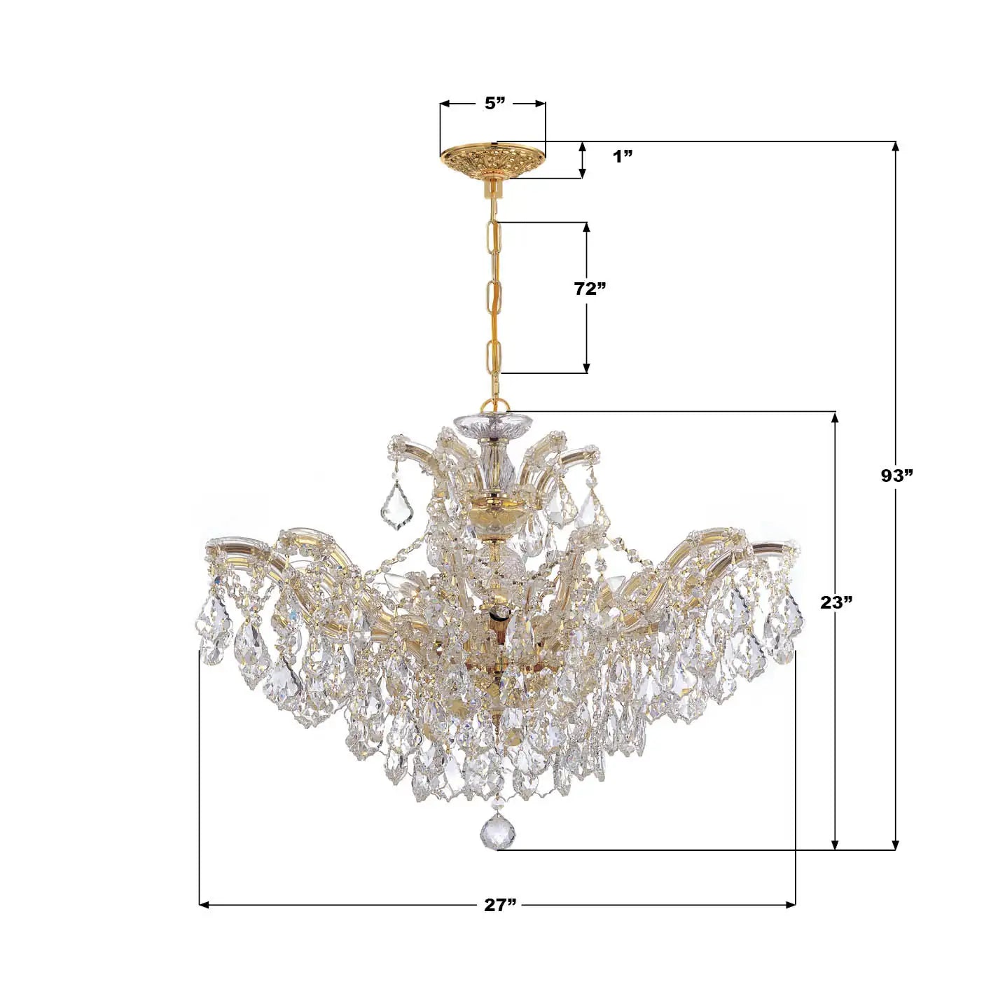 CRYSTORAMA, MARIA THERESA CHANDELIER, CHANDELIER LIGHT
