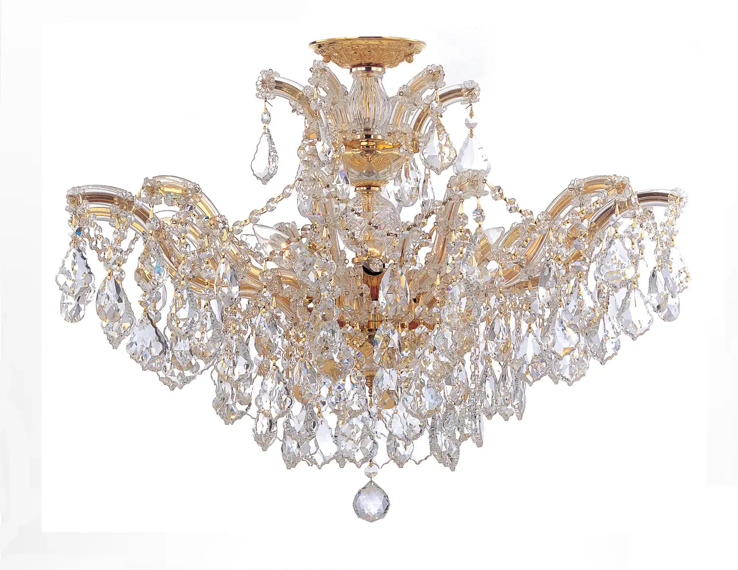 CRYSTORAMA, MARIA THERESA SEMI FLUSH MOUNT, FLUSH MOUNT CEILING LIGHTS