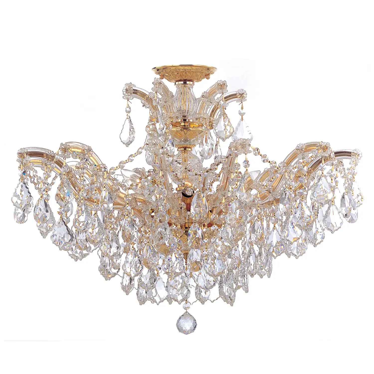 CRYSTORAMA, MARIA THERESA SEMI FLUSH MOUNT, FLUSH MOUNT CEILING LIGHTS