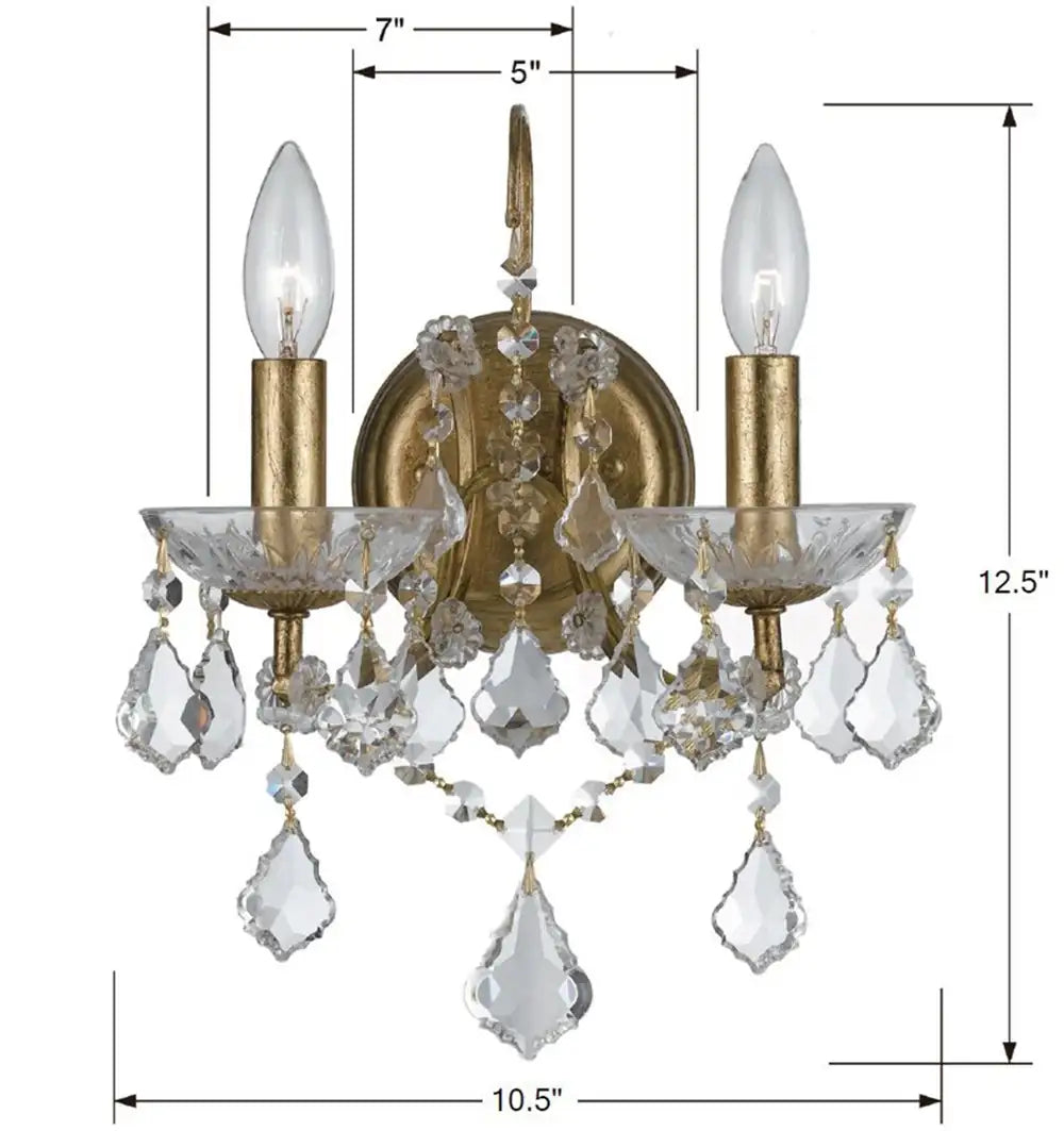 CRYSTORAMA, FILMORE SCONCE, WALL SCONCES