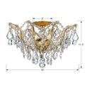 CRYSTORAMA, FILMORE FLUSH MOUNT, FLUSH MOUNT CEILING LIGHTS