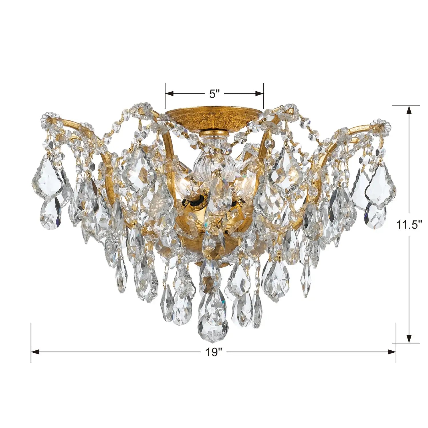 CRYSTORAMA, FILMORE FLUSH MOUNT, FLUSH MOUNT CEILING LIGHTS