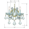 CRYSTORAMA, MARIA THERESA SCONCE, WALL SCONCES