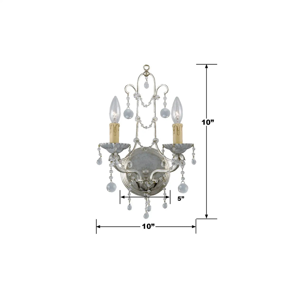 CRYSTORAMA, PARIS MARKET LEAF SCONCE, WALL SCONCES