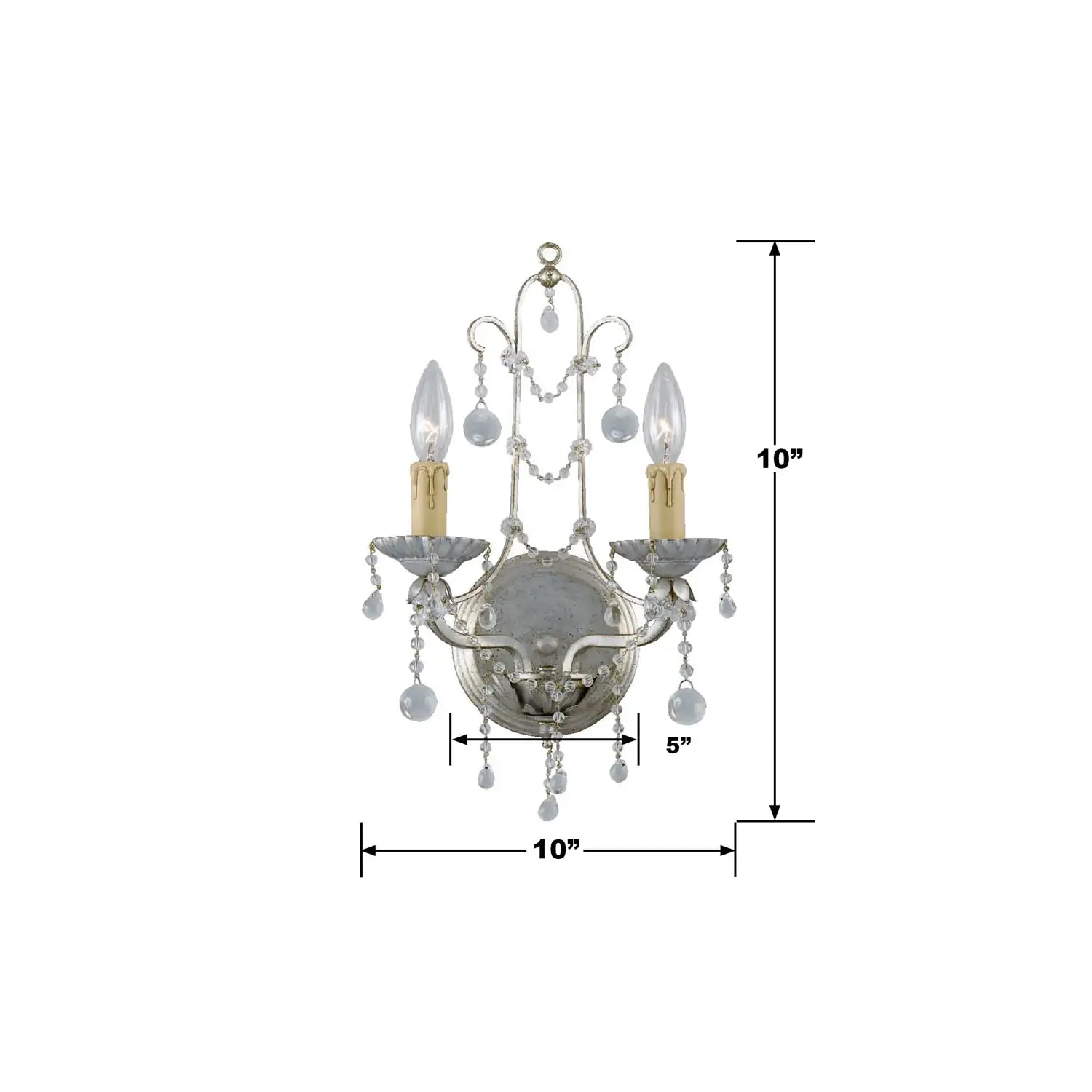 CRYSTORAMA, PARIS MARKET LEAF SCONCE, WALL SCONCES