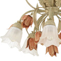 CRYSTORAMA, SOUTHPORT SAGE ROSE FLORAL SEMI FLUSH MOUNT, FLUSH MOUNT CEILING LIGHTS