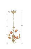 CRYSTORAMA, SOUTHPORT SAGE ROSE CHANDELIER, CHANDELIER LIGHT