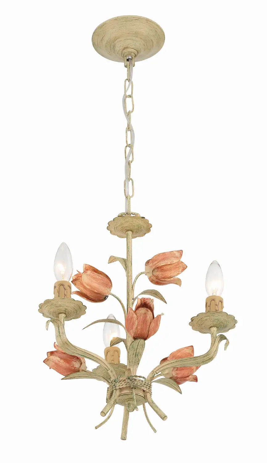 CRYSTORAMA, SOUTHPORT SAGE ROSE CHANDELIER, CHANDELIER LIGHT