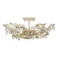 CRYSTORAMA, JOSIE CHAMPAGNE GREEN TEA SEMI FLUSH MOUNT, FLUSH MOUNT CEILING LIGHTS