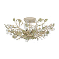CRYSTORAMA, JOSIE CHAMPAGNE GREEN TEA SEMI FLUSH MOUNT, FLUSH MOUNT CEILING LIGHTS