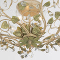 CRYSTORAMA, JOSIE CHAMPAGNE GREEN TEA SEMI FLUSH MOUNT, FLUSH MOUNT CEILING LIGHTS