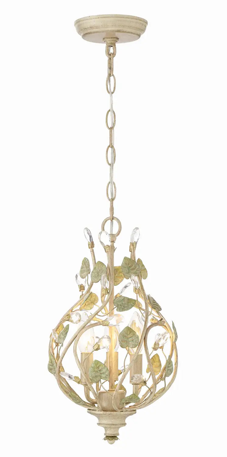 CRYSTORAMA, JOSIE CHAMPAGNE GREEN TEA CHANDELIER, CHANDELIER LIGHT