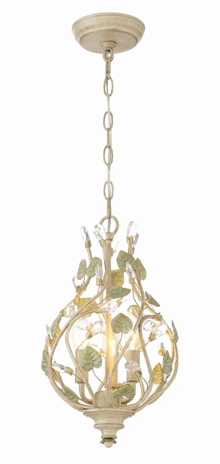 CRYSTORAMA, JOSIE CHAMPAGNE GREEN TEA CHANDELIER, CHANDELIER LIGHT