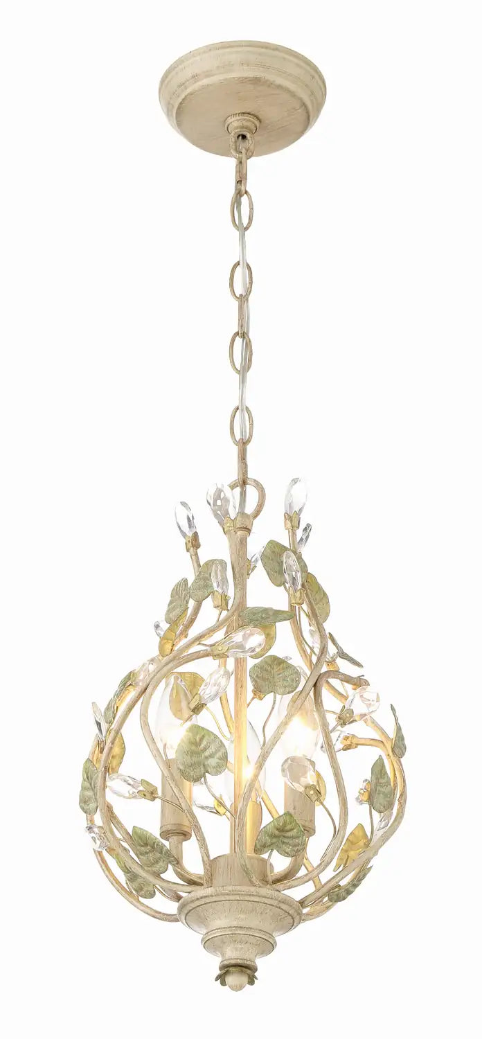 CRYSTORAMA, JOSIE CHAMPAGNE GREEN TEA CHANDELIER, CHANDELIER LIGHT