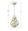 CRYSTORAMA, JOSIE CHAMPAGNE GREEN TEA CHANDELIER, CHANDELIER LIGHT