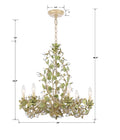 CRYSTORAMA, JOSIE CHAMPAGNE GREEN TEA CHANDELIER, CHANDELIER LIGHT
