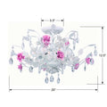 CRYSTORAMA, LOLA WET SEMI FLUSH MOUNT, FLUSH MOUNT CEILING LIGHTS