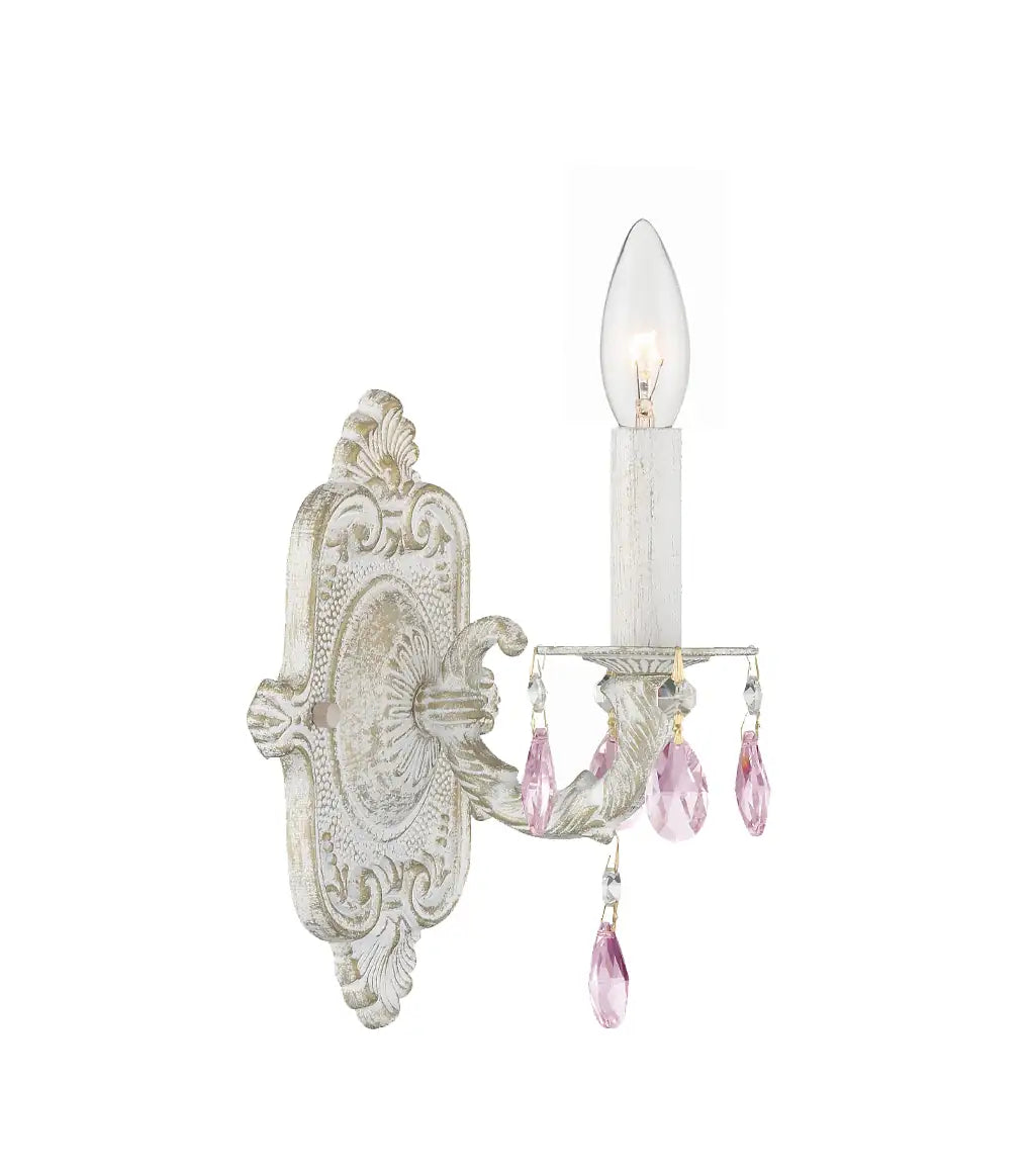 CRYSTORAMA, PARIS MARKET ROSE CRYSTAL SCONCE, WALL SCONCES