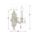 CRYSTORAMA, PARIS MARKET ROSE CRYSTAL SCONCE, WALL SCONCES