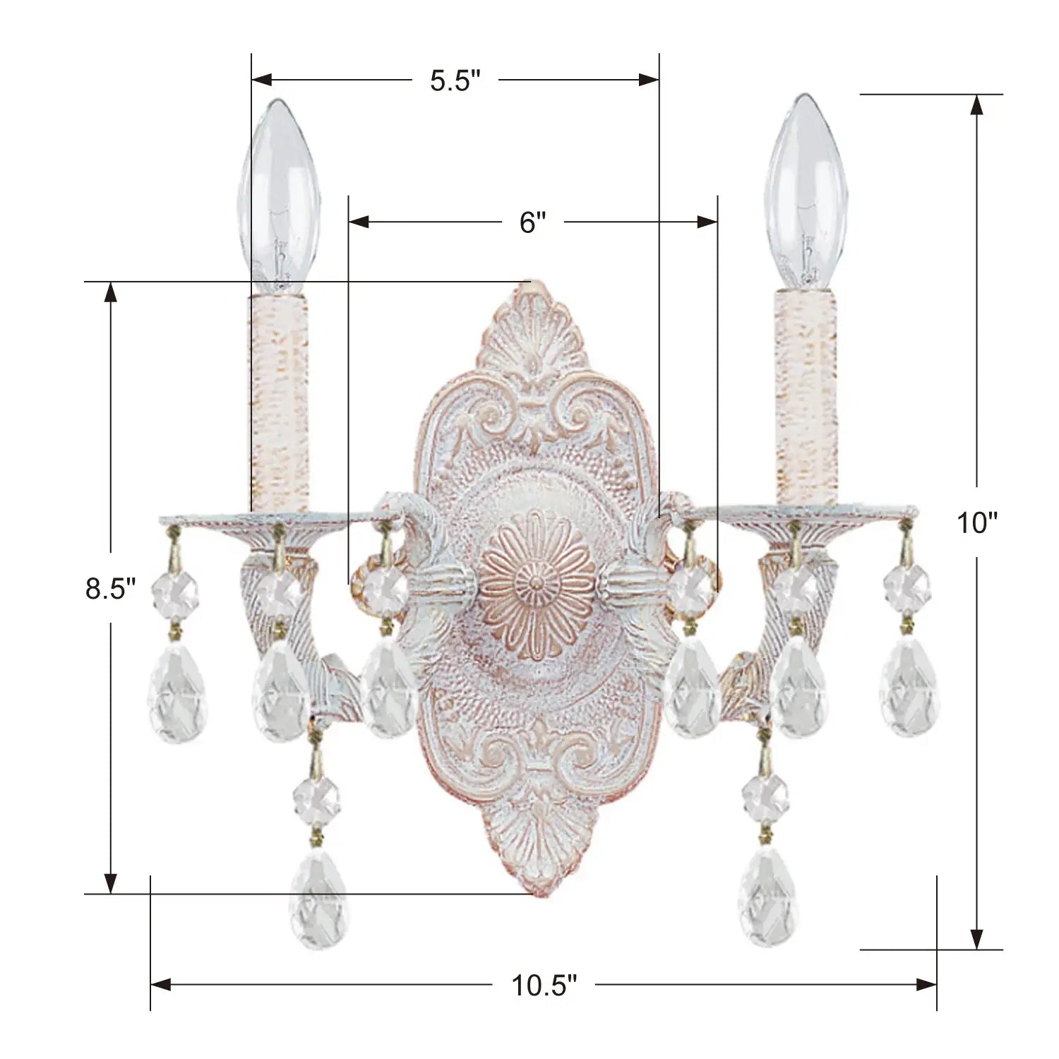 CRYSTORAMA, PARIS MARKET SCONCE, WALL SCONCES