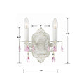 CRYSTORAMA, PARIS MARKET ROSE CRYSTAL SCONCE, WALL SCONCES