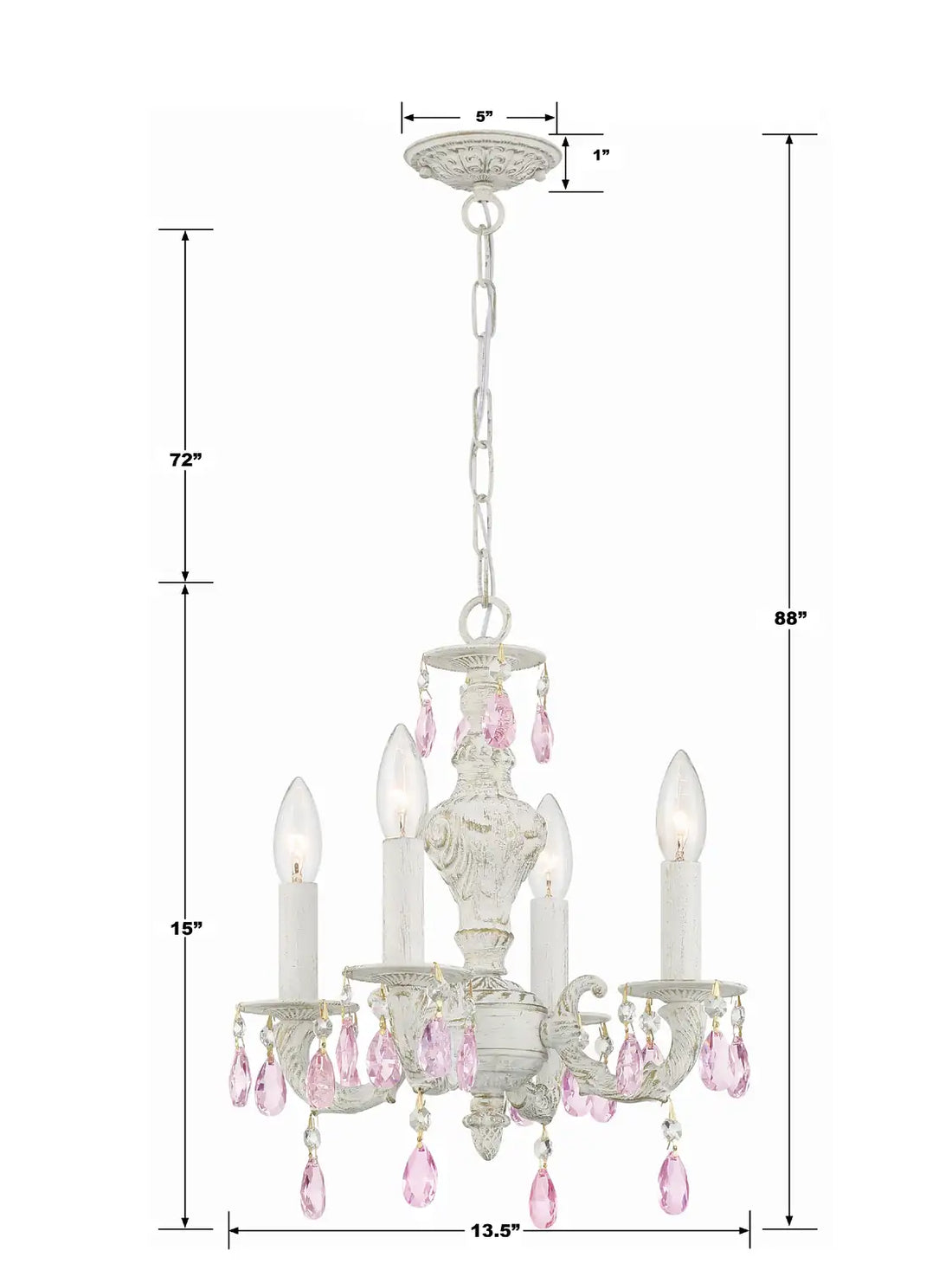 CRYSTORAMA, PARIS MARKET ROSE CRYSTAL CHANDELIER, CHANDELIER LIGHT