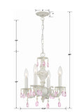 CRYSTORAMA, PARIS MARKET ROSE CRYSTAL CHANDELIER, CHANDELIER LIGHT