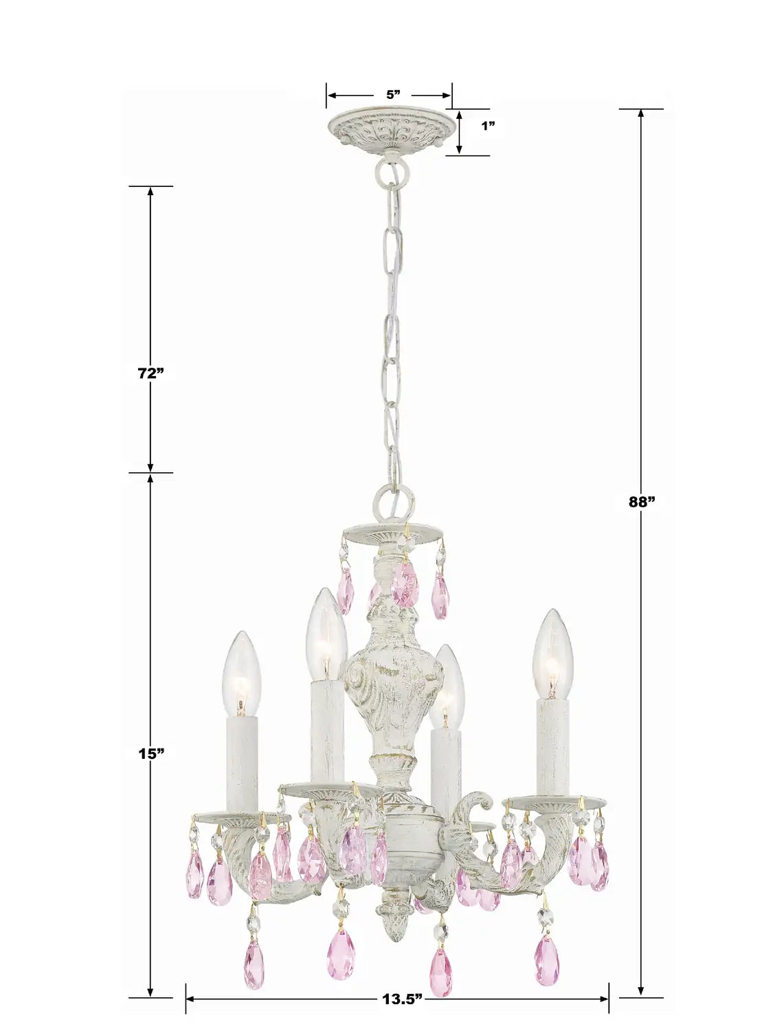 CRYSTORAMA, PARIS MARKET ROSE CRYSTAL CHANDELIER, CHANDELIER LIGHT