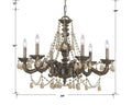 CRYSTORAMA, PARIS MARKET VENETIAN CHANDELIER, CHANDELIER LIGHT