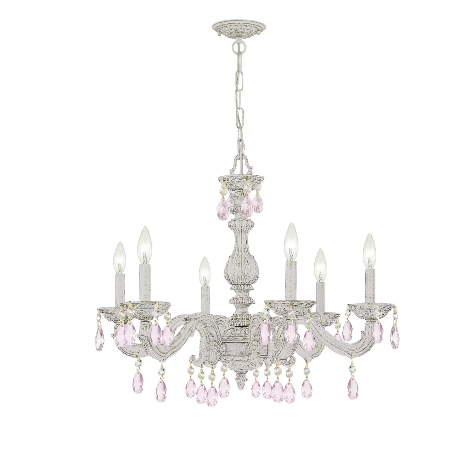 CRYSTORAMA, PARIS MARKET ROSE CRYSTAL CHANDELIER, CHANDELIER LIGHT