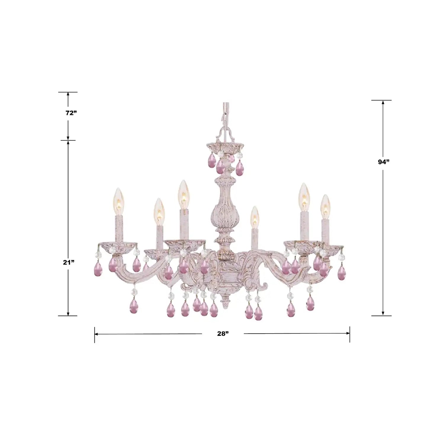 CRYSTORAMA, PARIS MARKET ROSE CRYSTAL CHANDELIER, CHANDELIER LIGHT