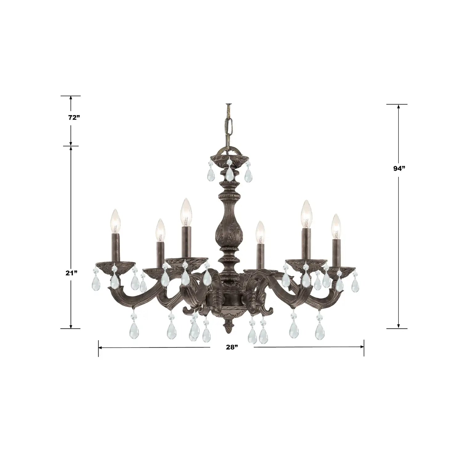 CRYSTORAMA, PARIS MARKET VENETIAN CHANDELIER, CHANDELIER LIGHT