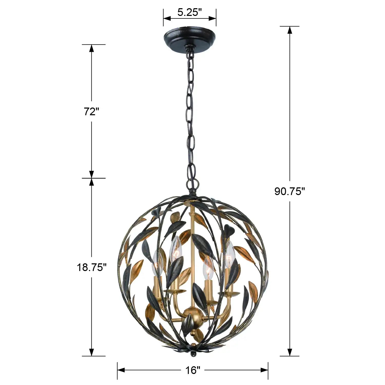 CRYSTORAMA, BROCHE SPHERE CHANDELIER, CHANDELIER LIGHT