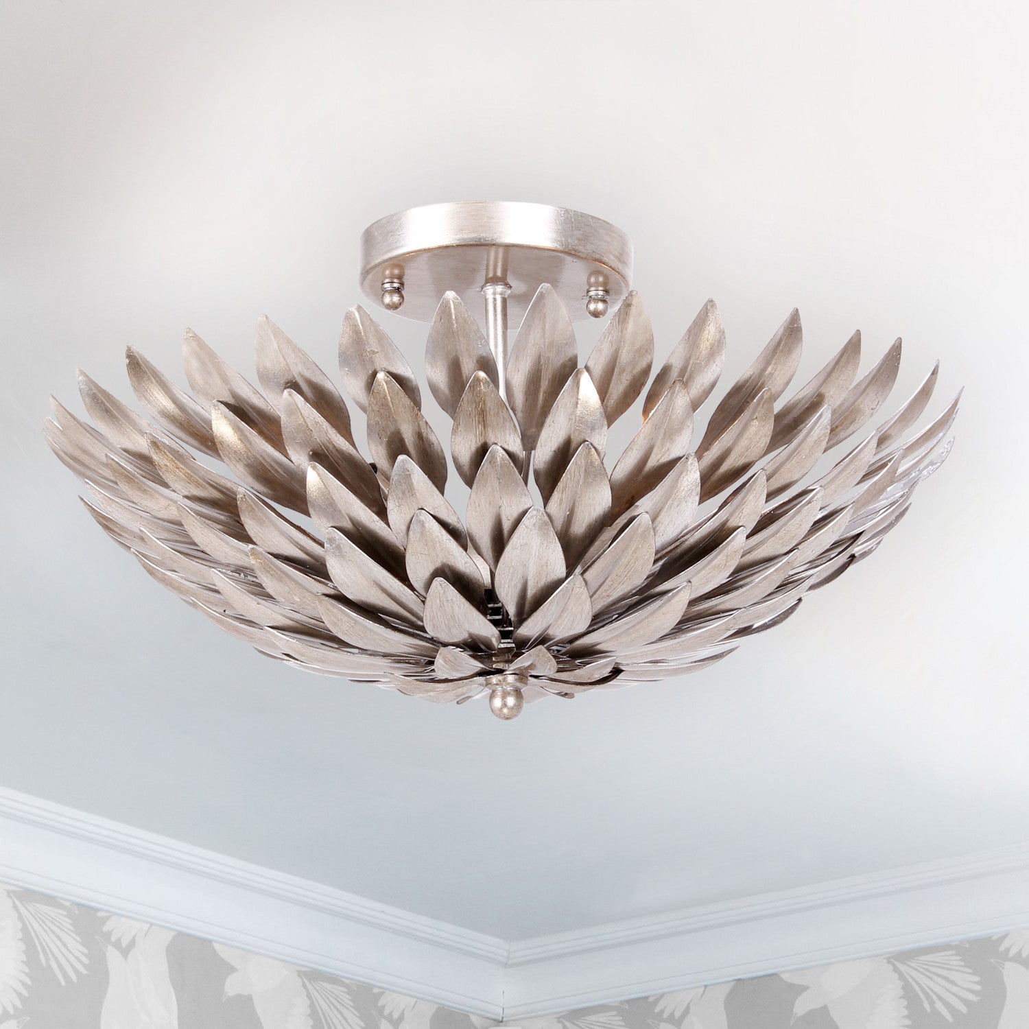 CRYSTORAMA, BROCHE SEMI FLUSH MOUNT, FLUSH MOUNT CEILING LIGHTS 