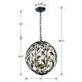 CRYSTORAMA, BROCHE SPHERE CHANDELIER, CHANDELIER LIGHT