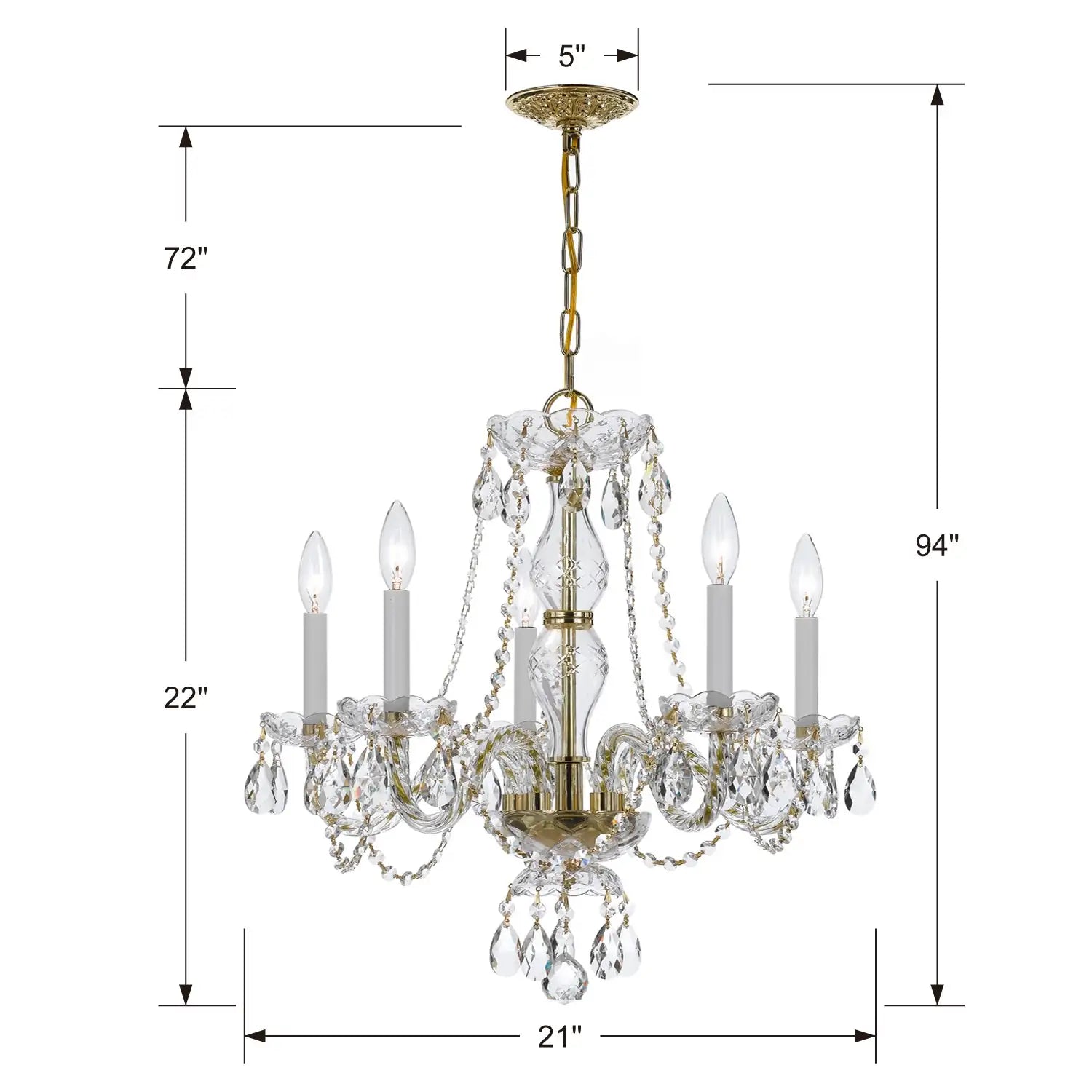 CRYSTORAMA, TRADITIONAL CRYSTAL CHANDELIER, CHANDELIER LIGHT