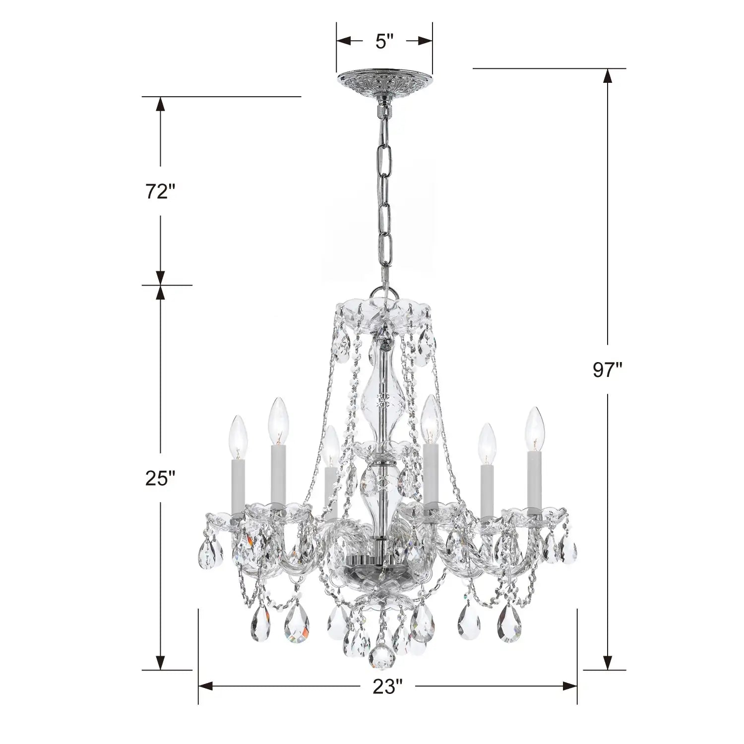 CRYSTORAMA, TRADITIONAL CRYSTAL CRYSTAL CHANDELIER, CHANDELIER LIGHT