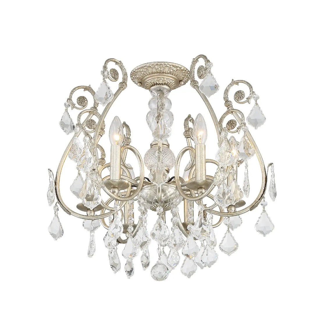 CRYSTORAMA, REGIS SEMI FLUSH MOUNT, FLUSH MOUNT CEILING LIGHTS