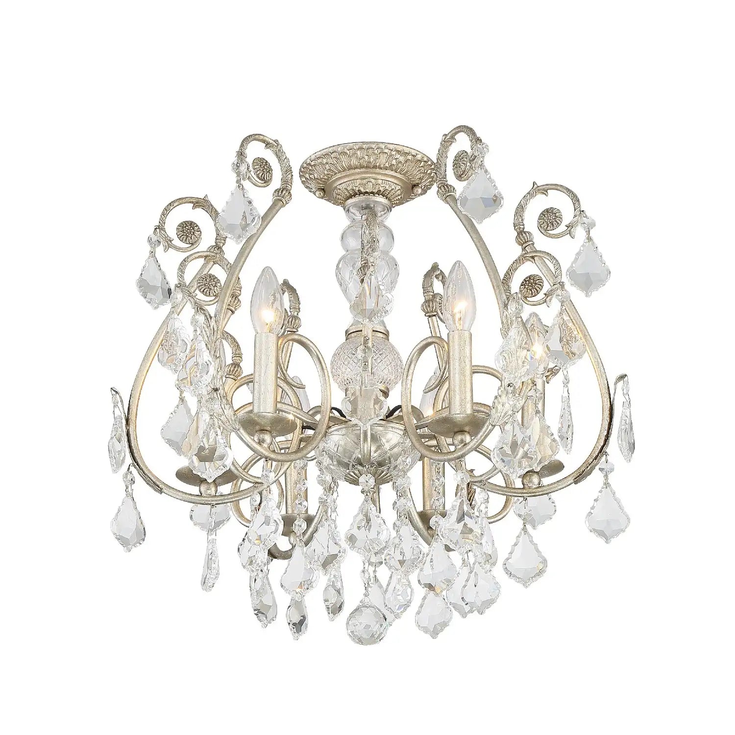 CRYSTORAMA, REGIS SEMI FLUSH MOUNT, FLUSH MOUNT CEILING LIGHTS