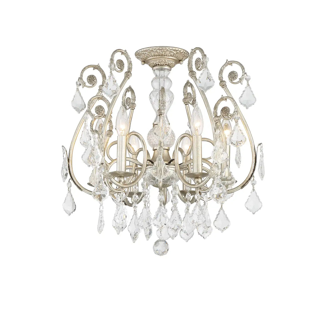 CRYSTORAMA, REGIS SEMI FLUSH MOUNT, FLUSH MOUNT CEILING LIGHTS