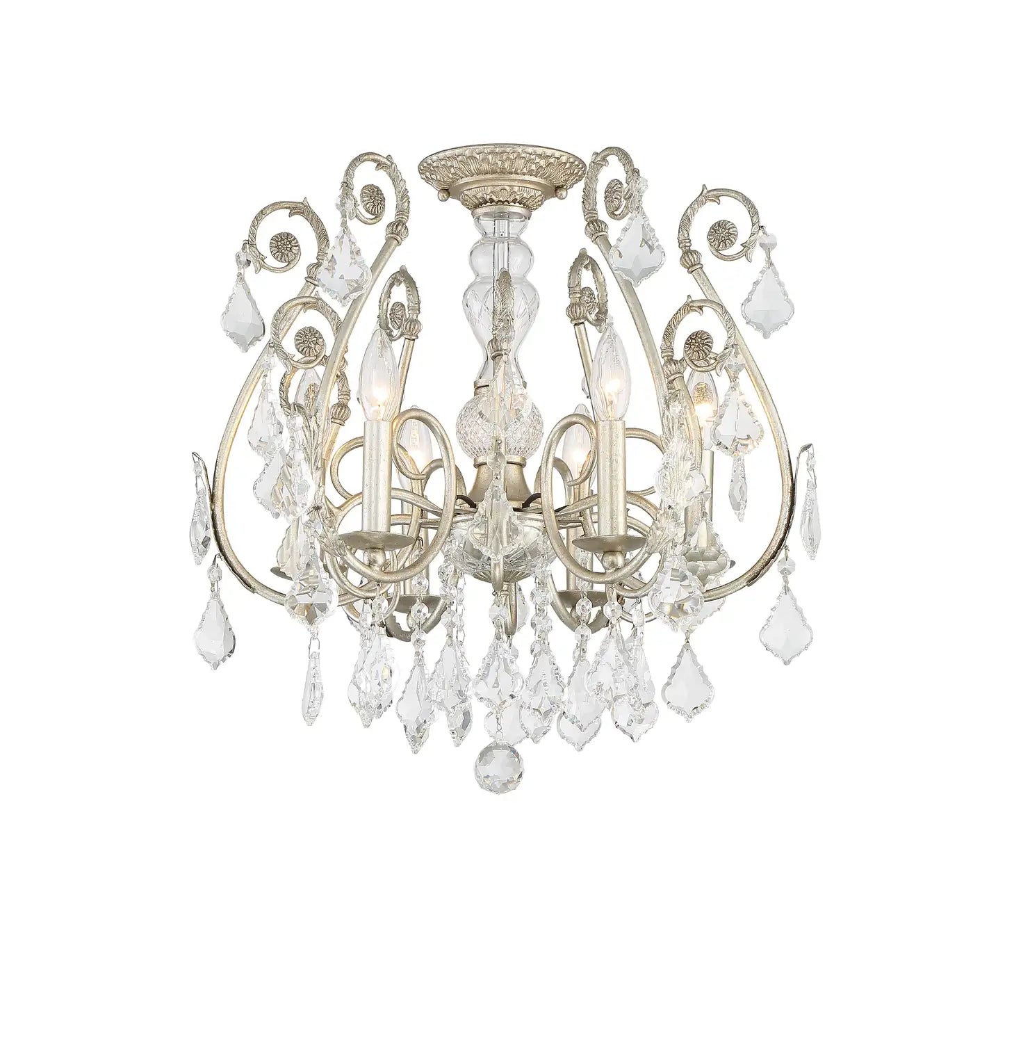 CRYSTORAMA, REGIS SEMI FLUSH MOUNT, FLUSH MOUNT CEILING LIGHTS