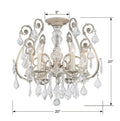 CRYSTORAMA, REGIS SEMI FLUSH MOUNT, FLUSH MOUNT CEILING LIGHTS