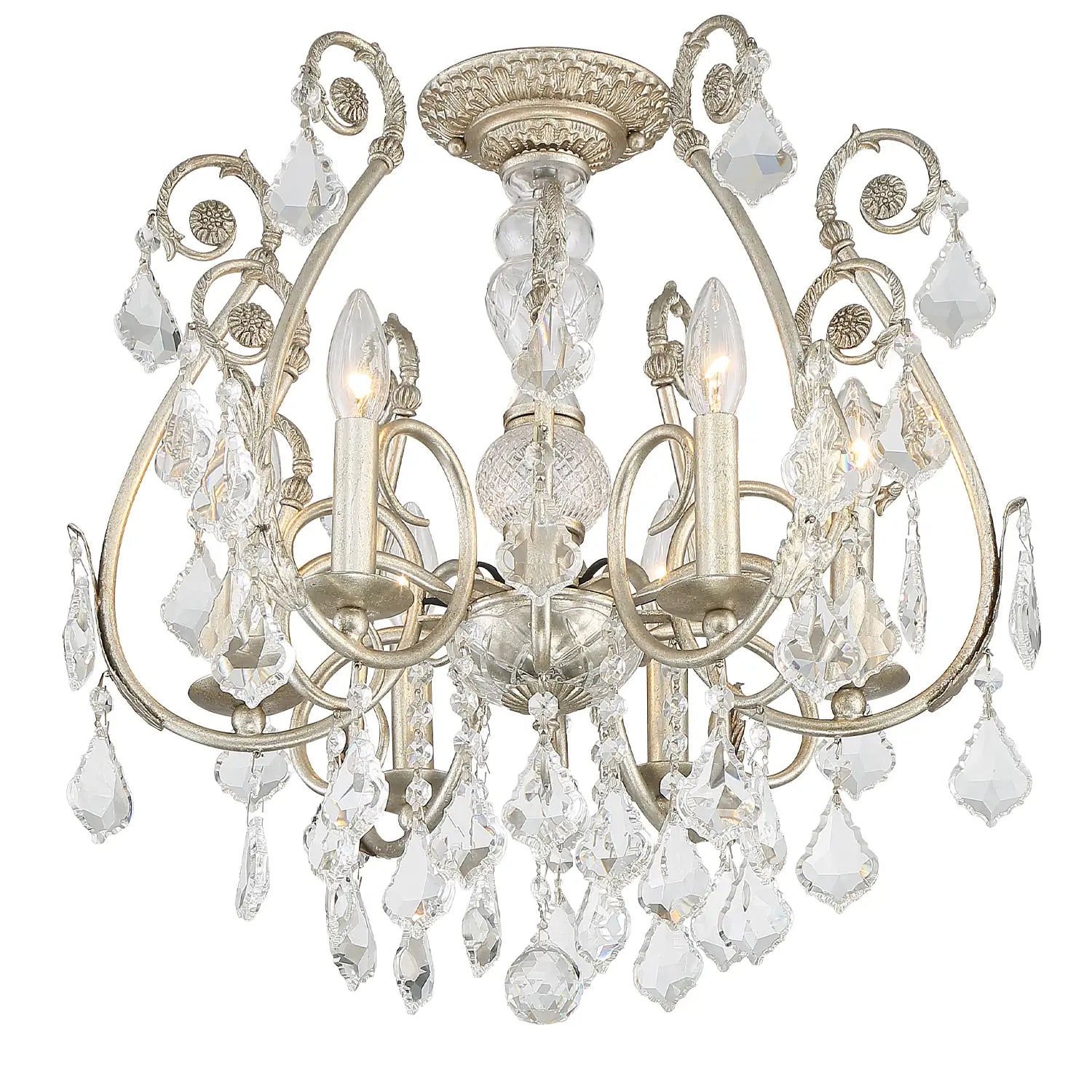 CRYSTORAMA, REGIS SEMI FLUSH MOUNT, FLUSH MOUNT CEILING LIGHTS