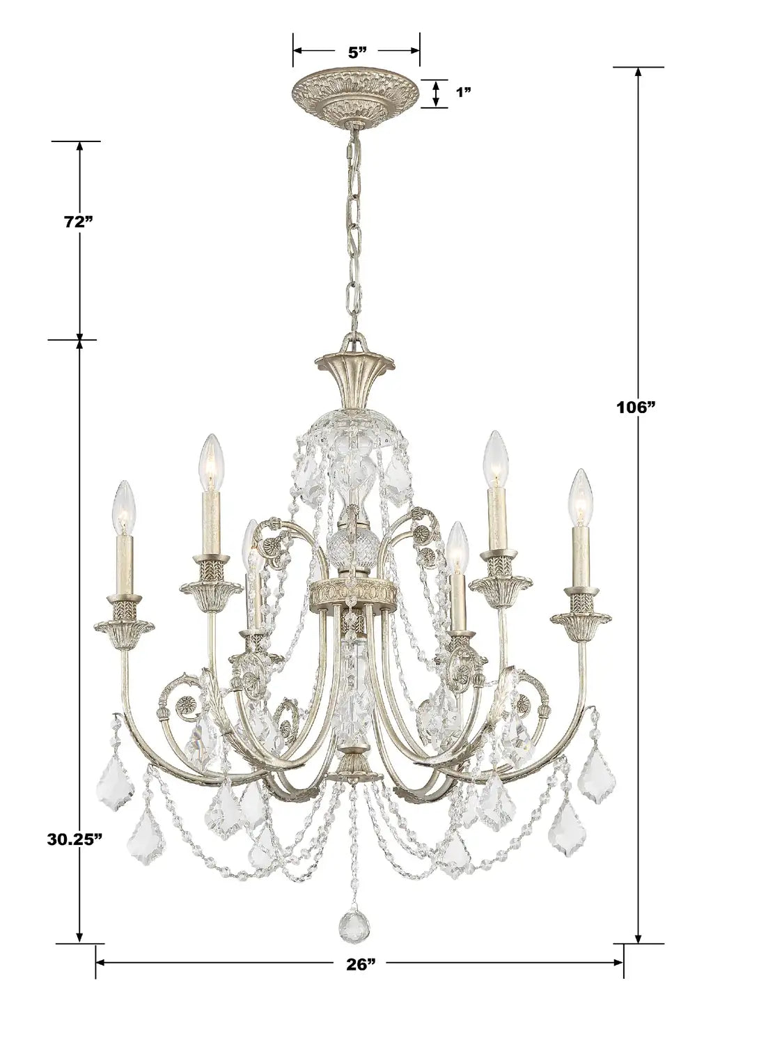 CRYSTORAMA, REGIS CHANDELIER, CHANDELIER LIGHT