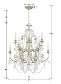 CRYSTORAMA, REGIS CHANDELIER, CHANDELIER LIGHT