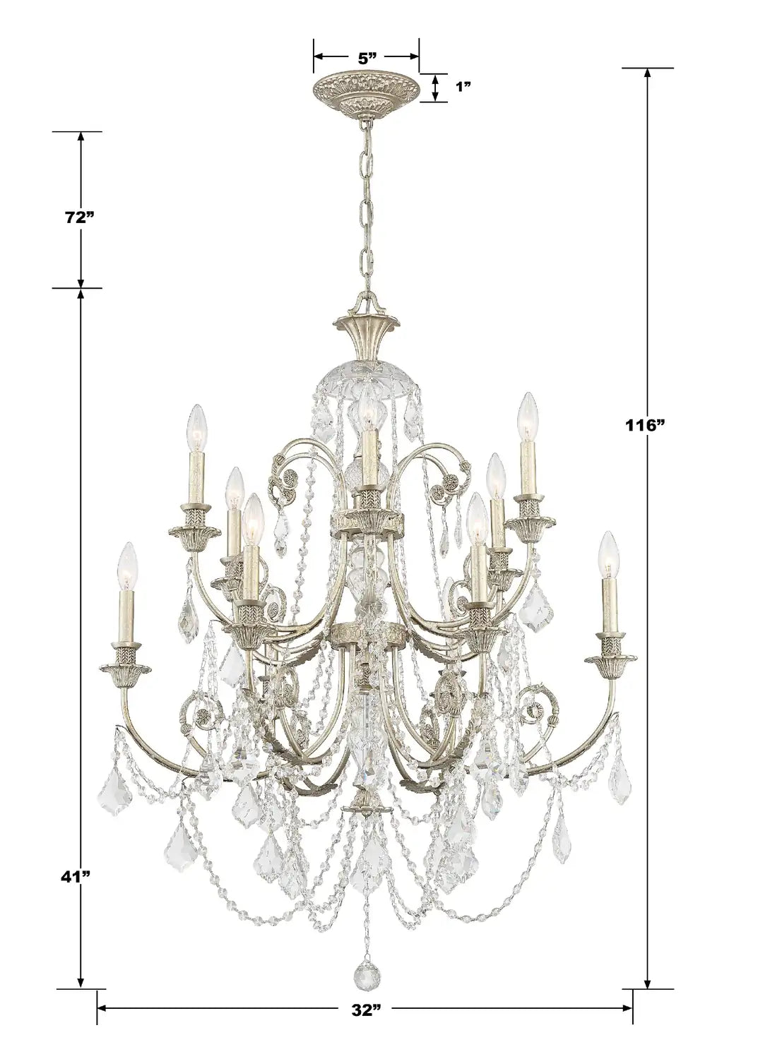 CRYSTORAMA, REGIS CHANDELIER, CHANDELIER LIGHT